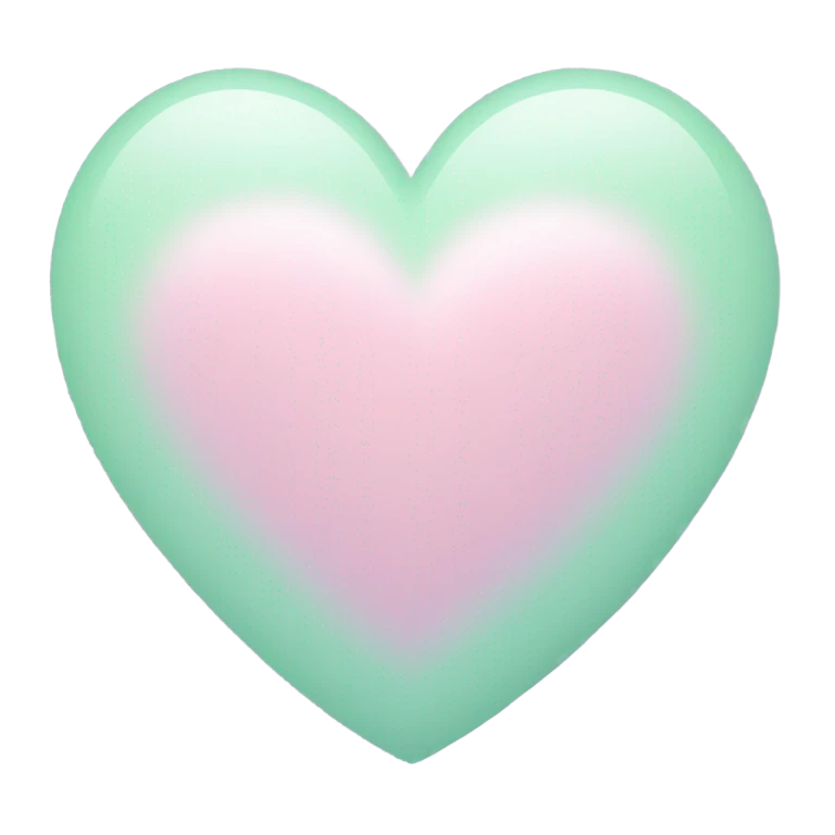 Pastel heart emoji