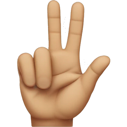 Two pointer fingers on a table emoji
