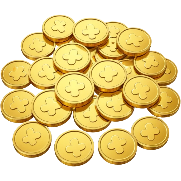 Gold coins emoji