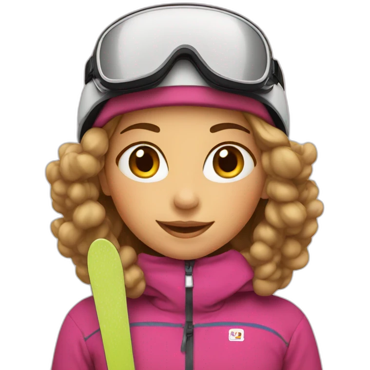 girl on a ski emoji