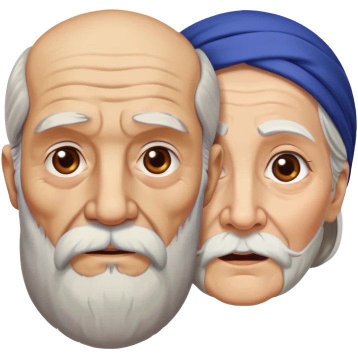 сделай фото Дед и Баба из Арцаха emoji