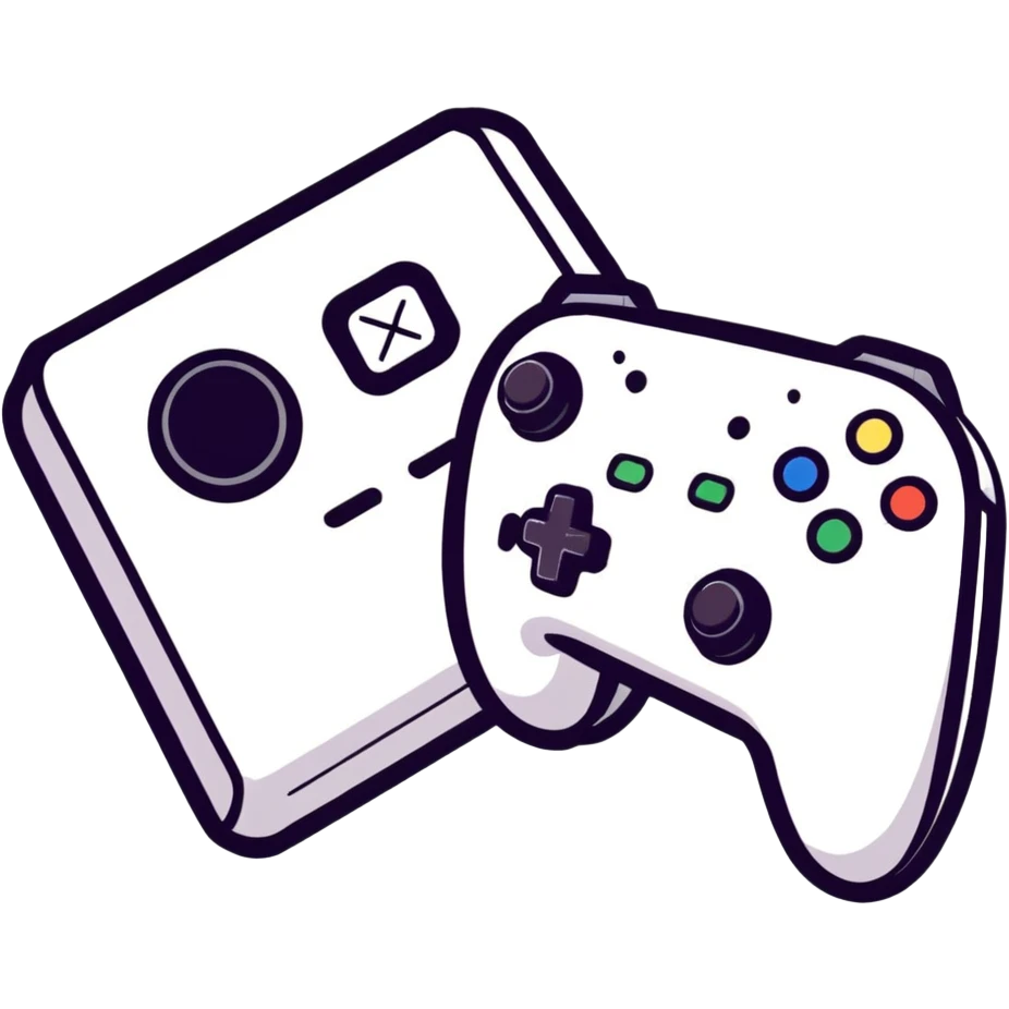 Cute gaming pink emoji