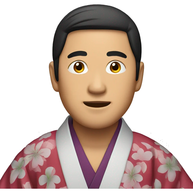 asian man with kimono emoji