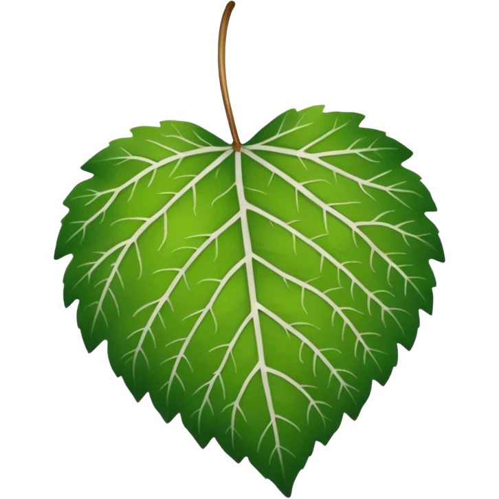 green birch leaf  emoji