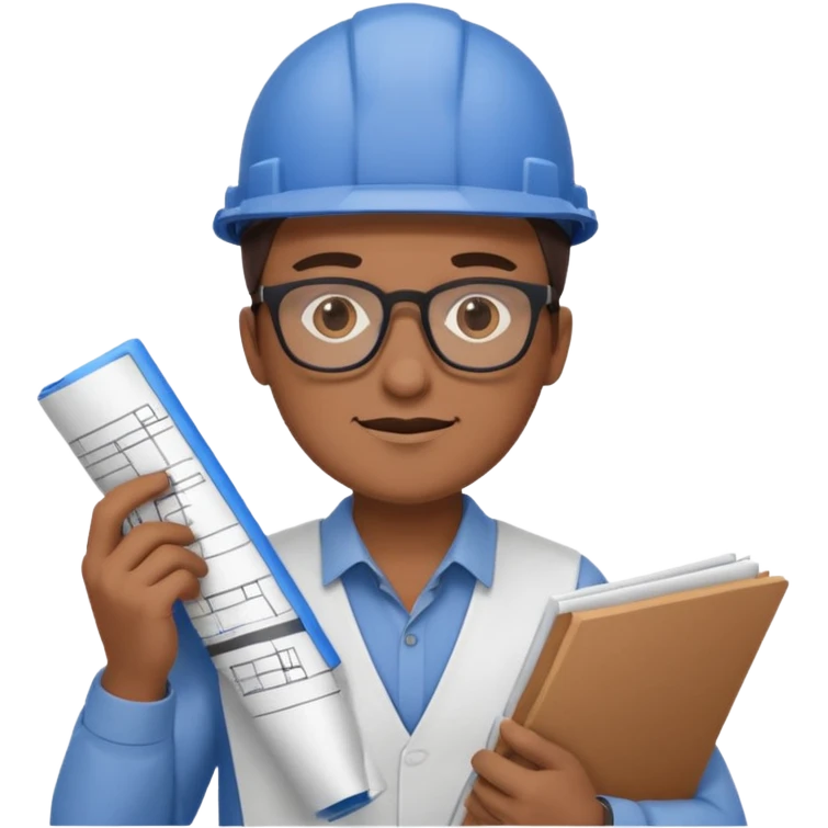 Arquitecta morena ojos marrones emoji