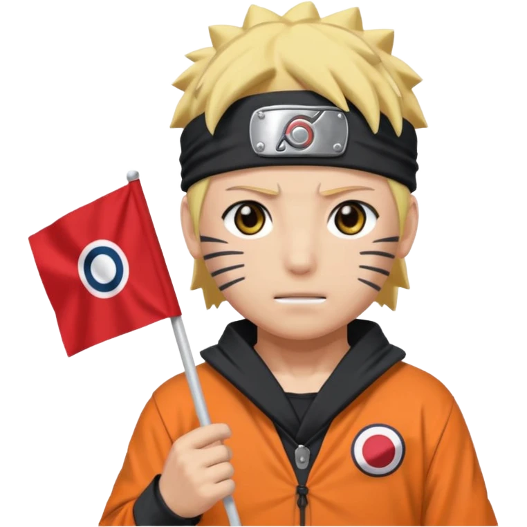 Naruto with Palästin flagge emoji