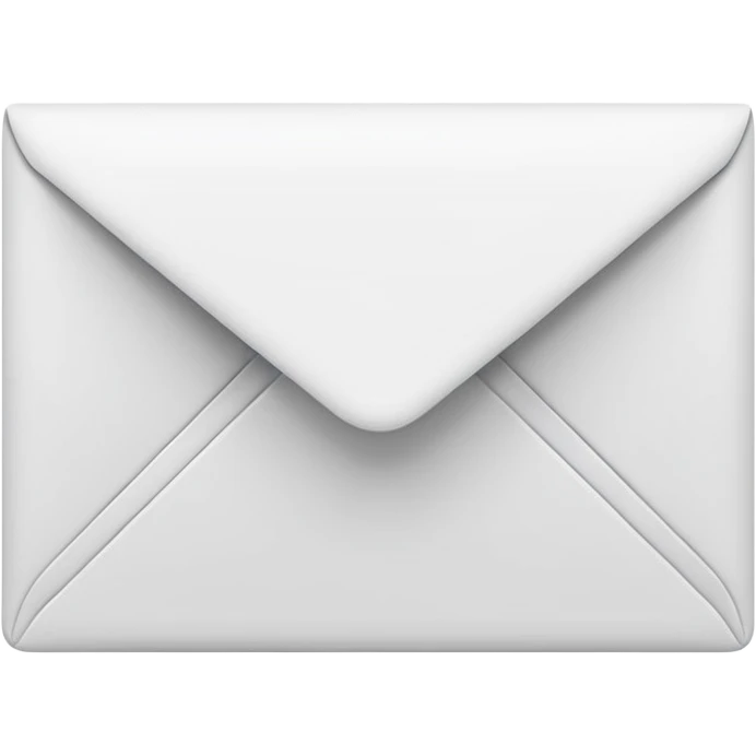 a minimalist email envelop, sleak  emoji