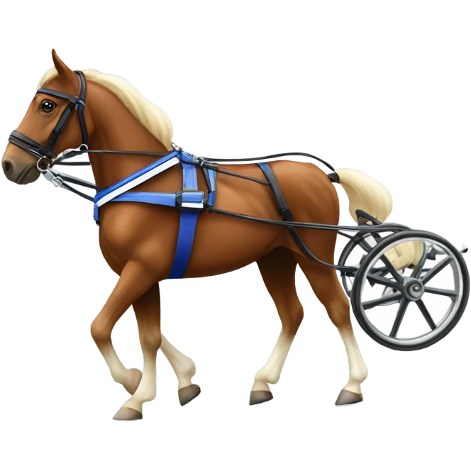 harness race cart emoji