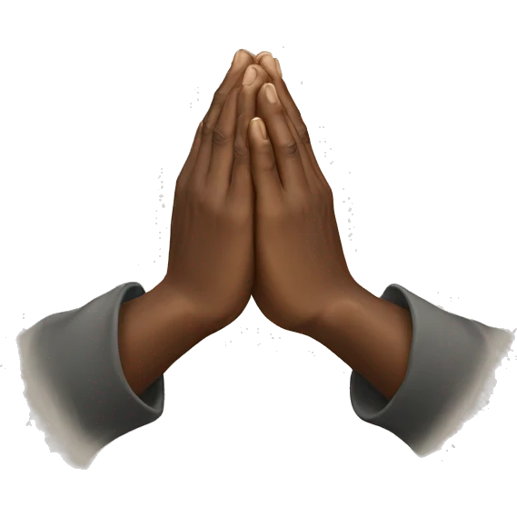 Hands praying emoji