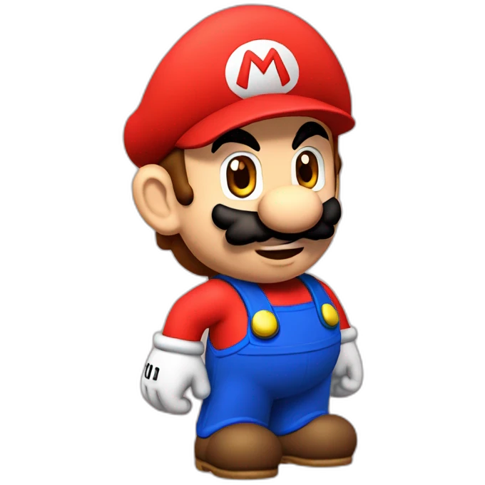 Mario with M on cap  emoji