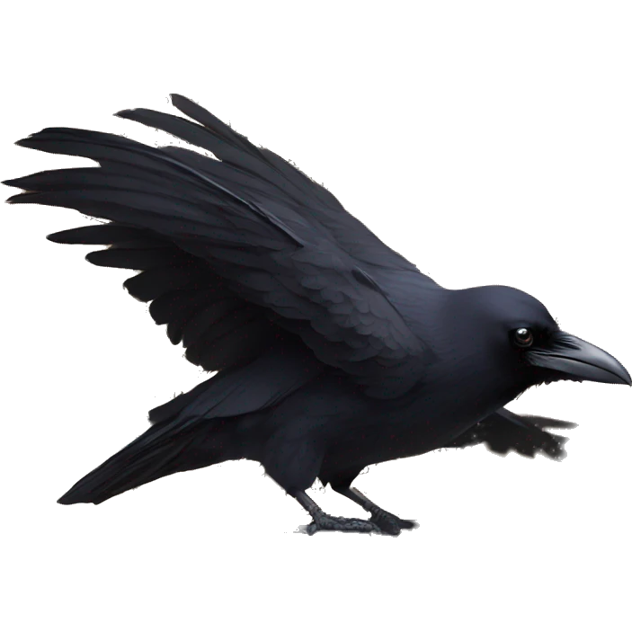 a raven on a book  emoji