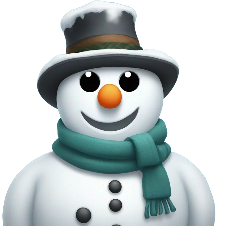 Cool snowman emoji