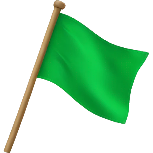 Green flag emoji