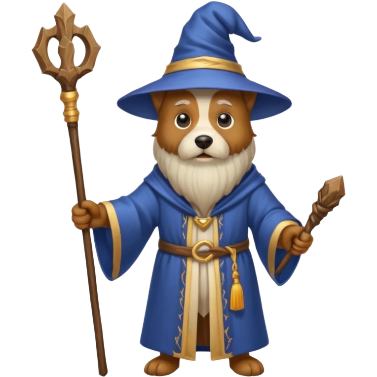 Dog wizard emoji