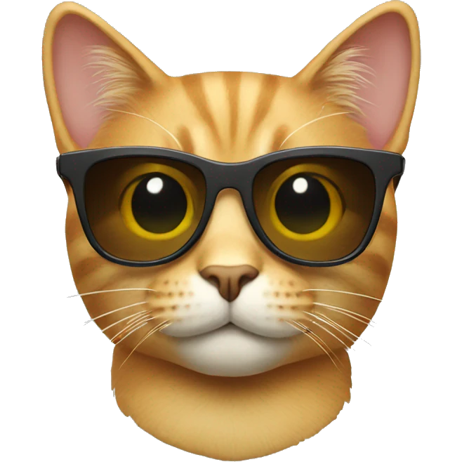 Cat with sunglasses emoji
