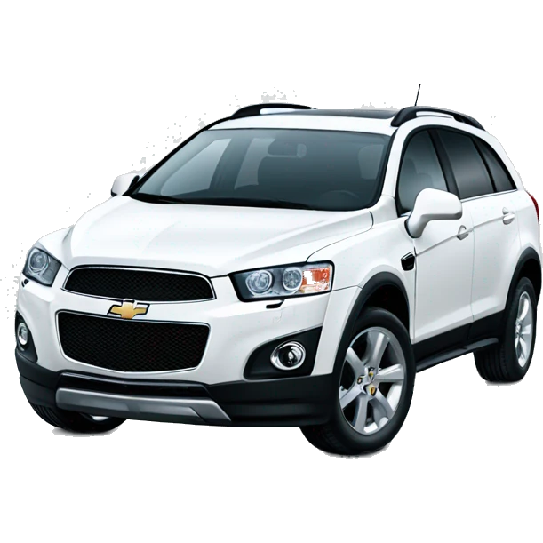 clearing snow on a white Chevrolet Captiva emoji