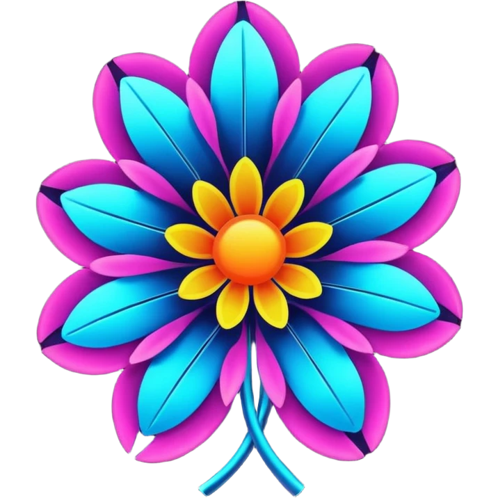cyber flowers emoji