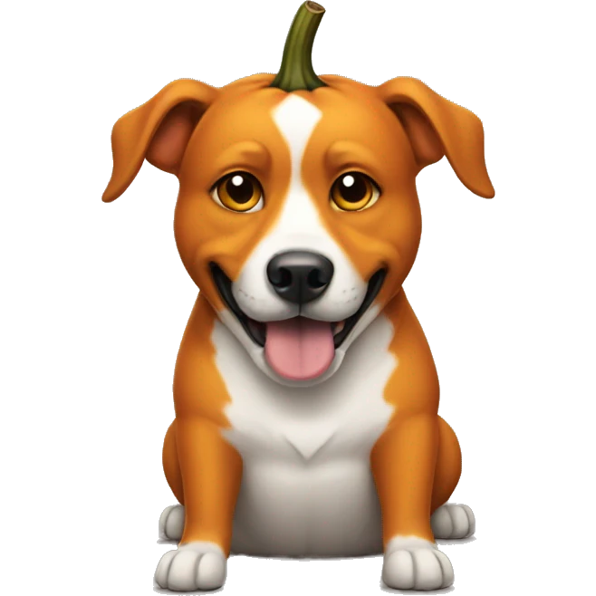 pumpkin dog emoji