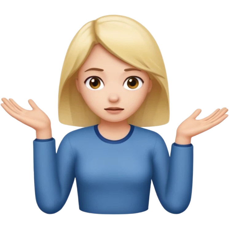 girl shrugging and a 6 above her right hand and a 7 above her left hand  emoji