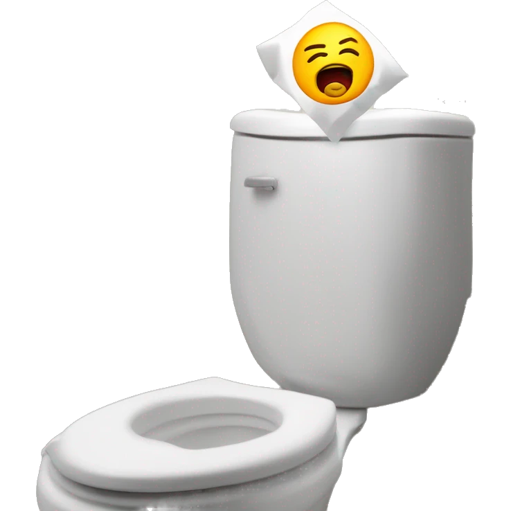 Jeffy's head popping out of a toliet emoji