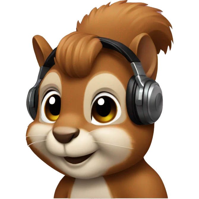Squirrel dj  emoji