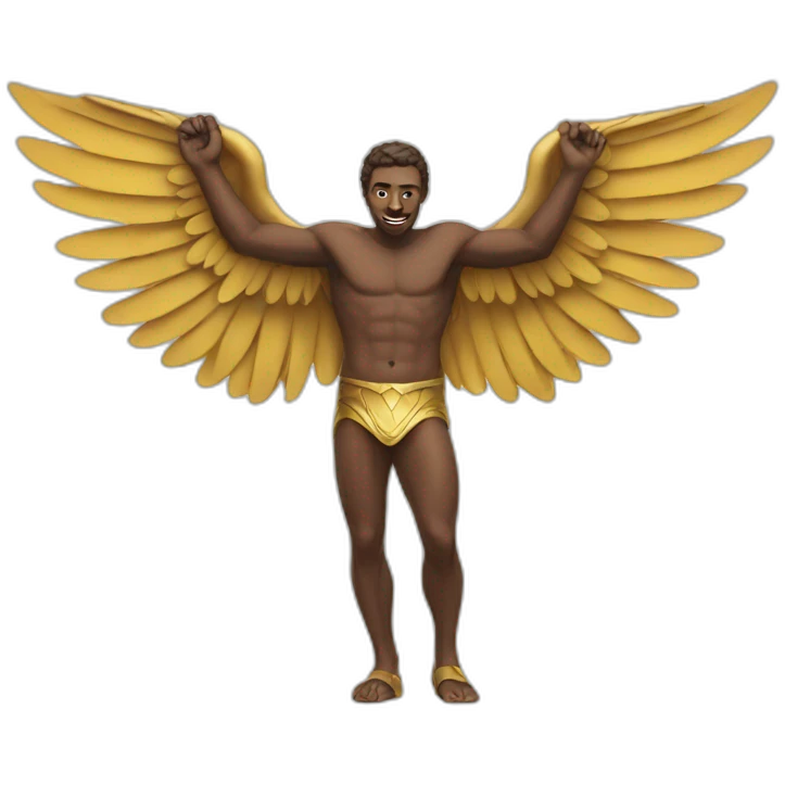 winged man emoji