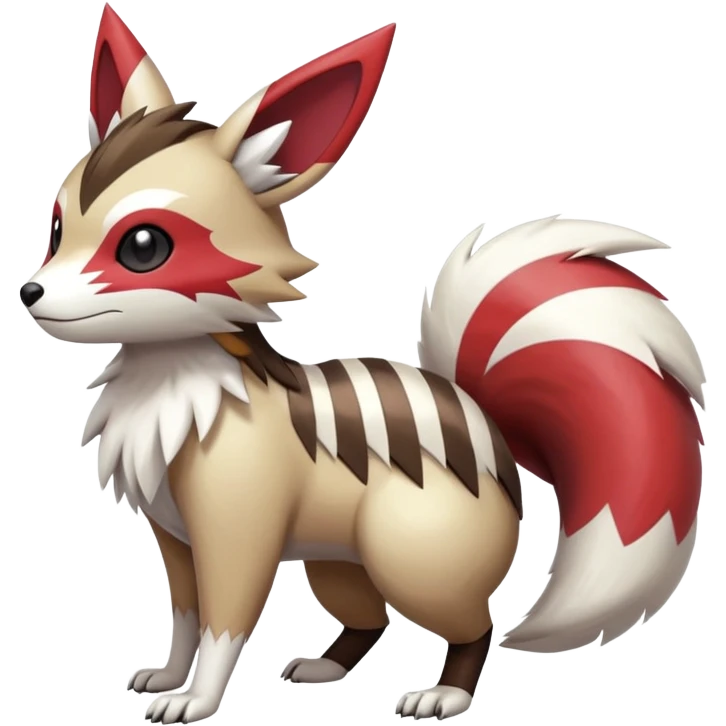  Zigzagoon-Furret-Zangoose-Hybrid (Full body) emoji