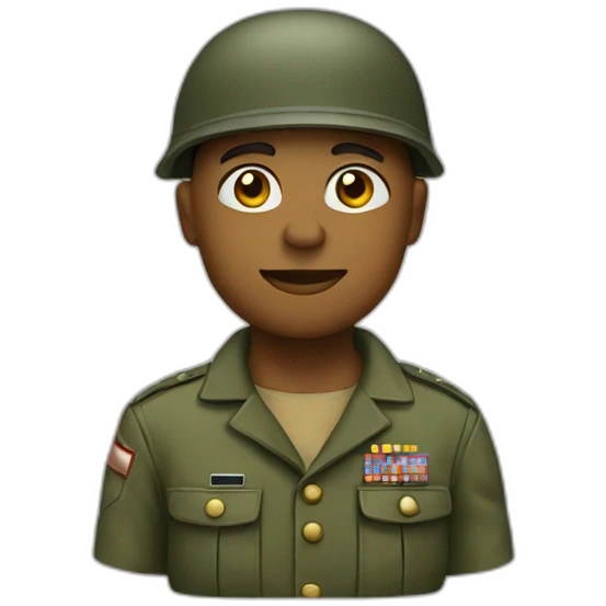 salute soldier emoji