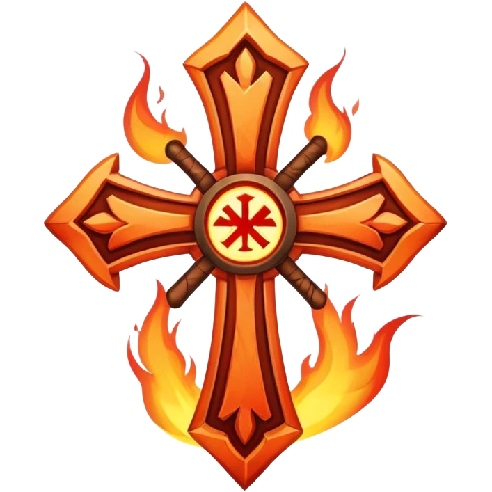 fire cross rune emoji