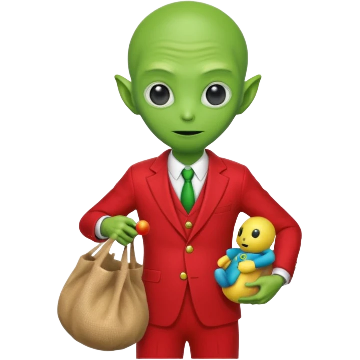 Alien man santa 
   emoji