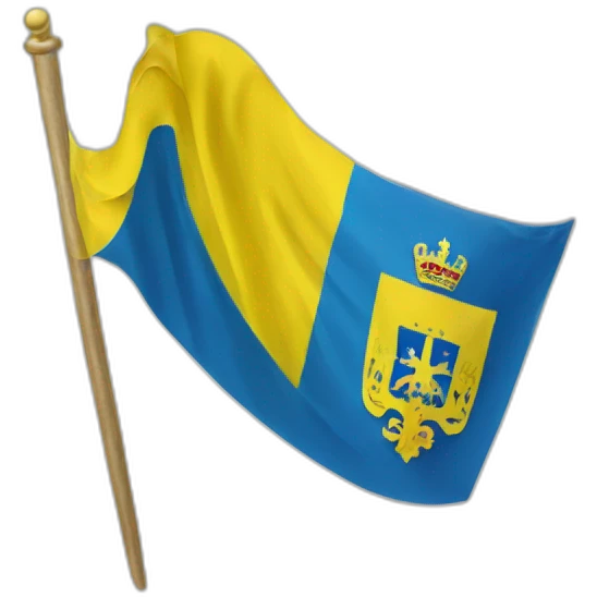 flag of Ukraine with coat of arms emoji