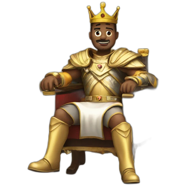 King with a controler emoji