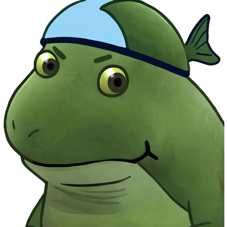 Armadillo wearing a fish hat  emoji