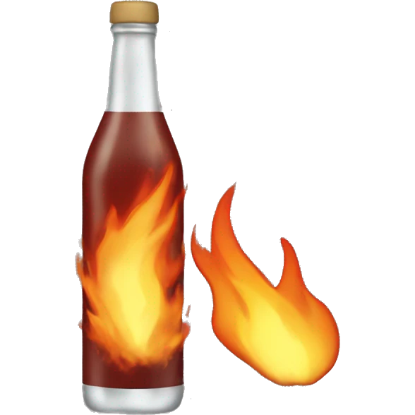 Botella de fuego emoji