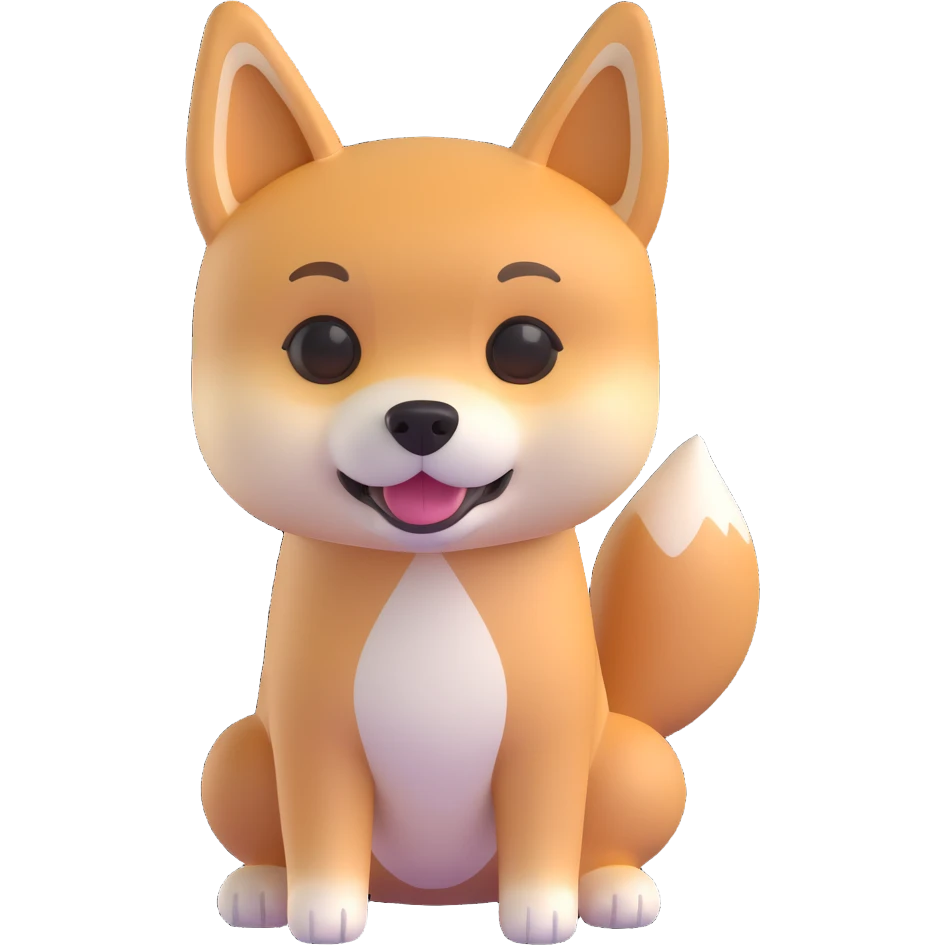 shiba inu skinny emoji
