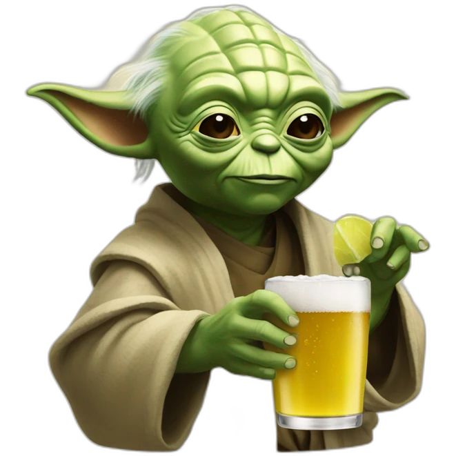 Yoda drink bier emoji