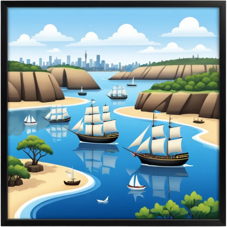 First fleet Sydney cove emoji
