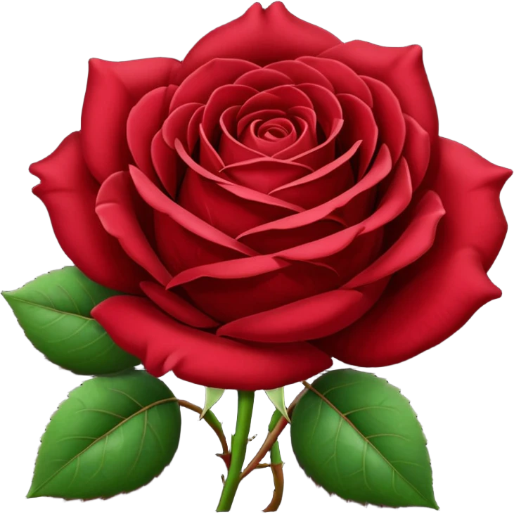 burgundy red rose emoji