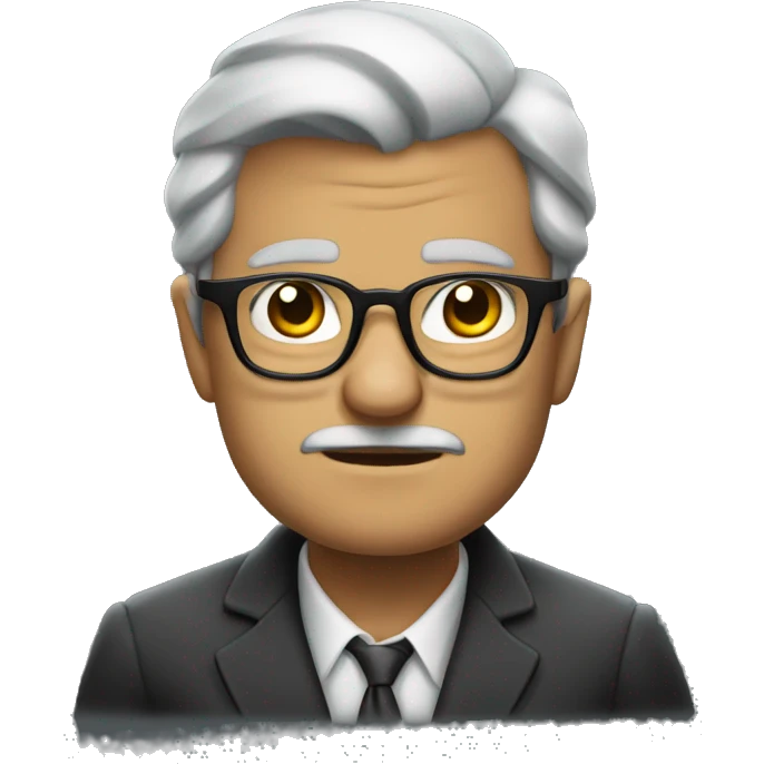 a rough mafia boss wearing glasses emoji