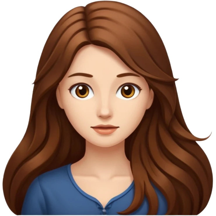 Women with long hair emoji