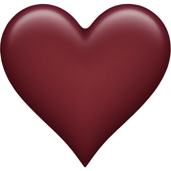maroon heart emoji