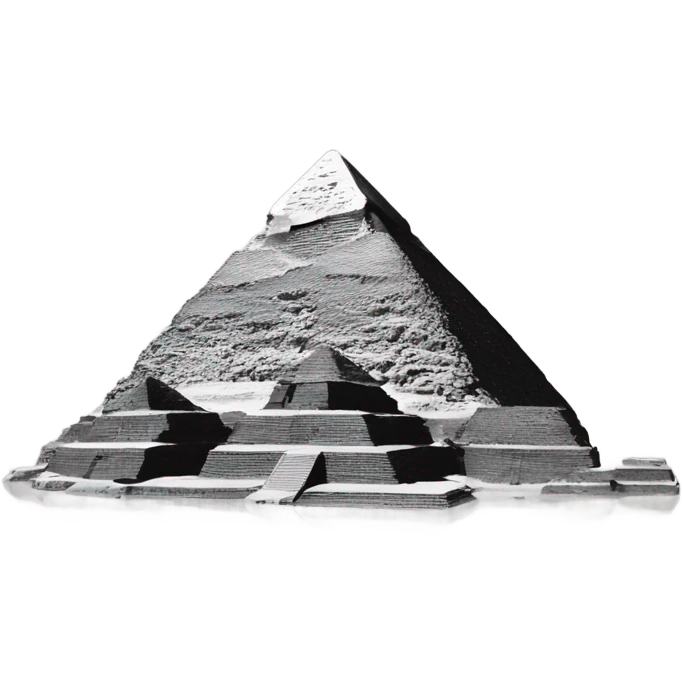 pyramids black and white emoji