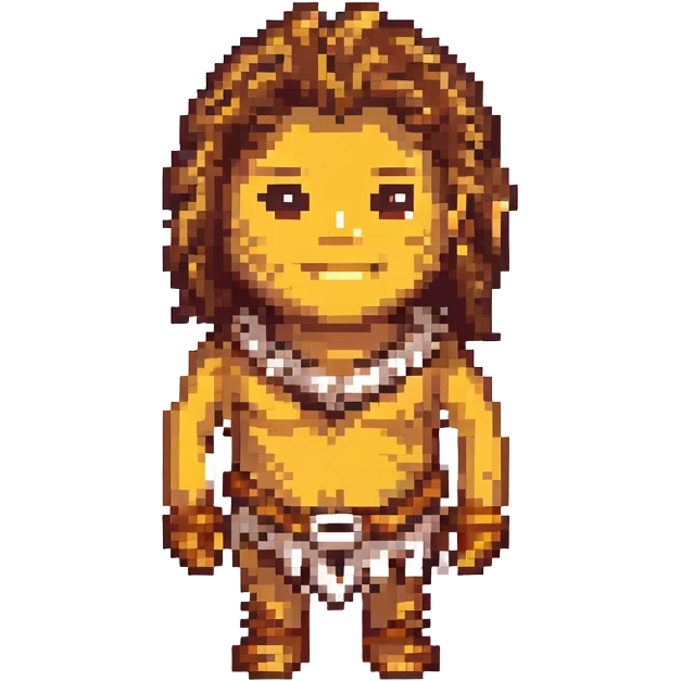 Caveman emoji in animal skin emoji