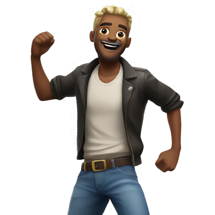 Man fortnite dancing emoji