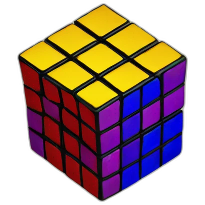 Rubik's cube 3*3*3 emoji