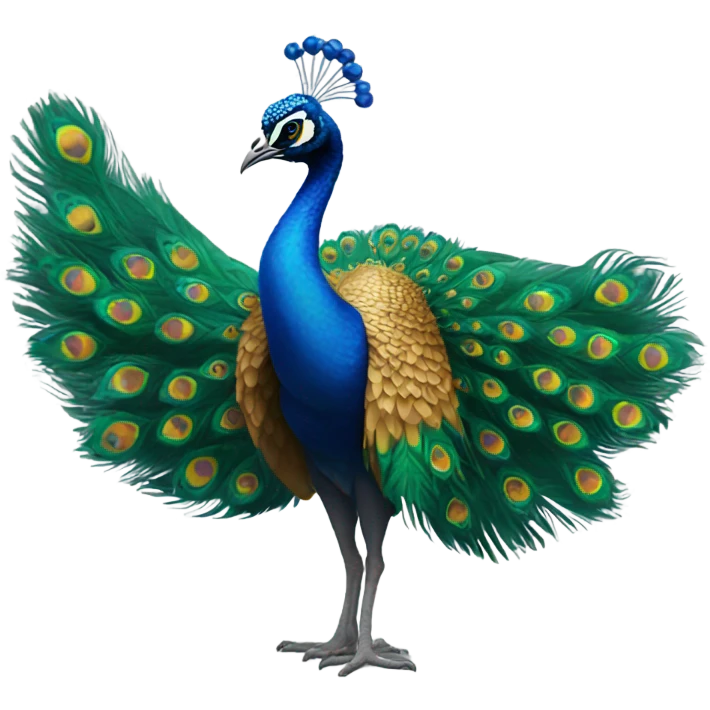 Dancing peacock  emoji