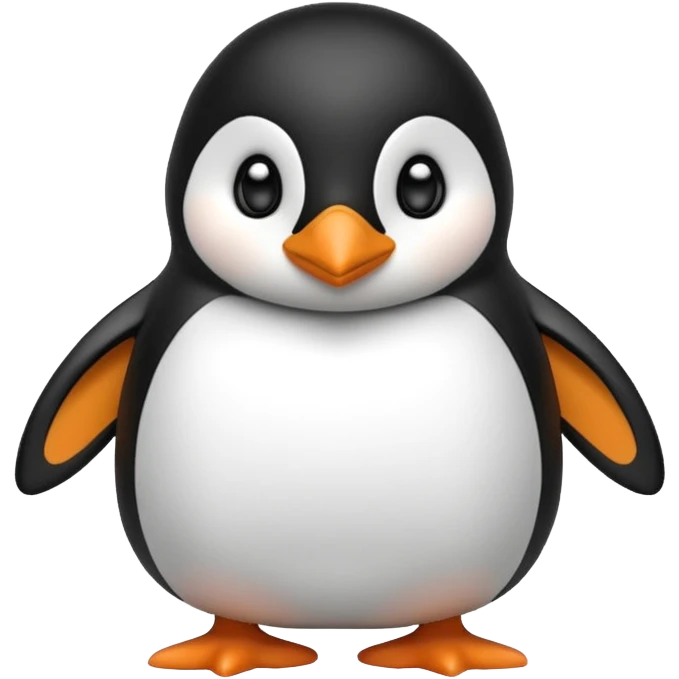 A cute penguin funny emoji