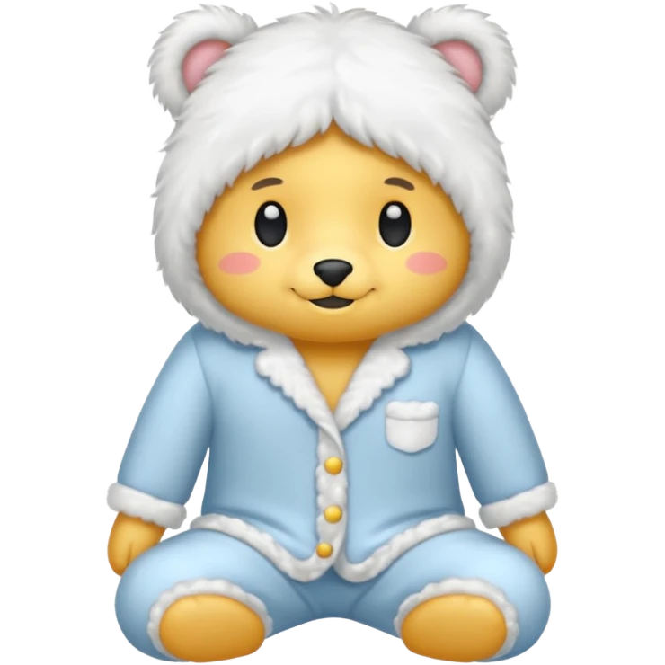 fluffy pyjamas emoji