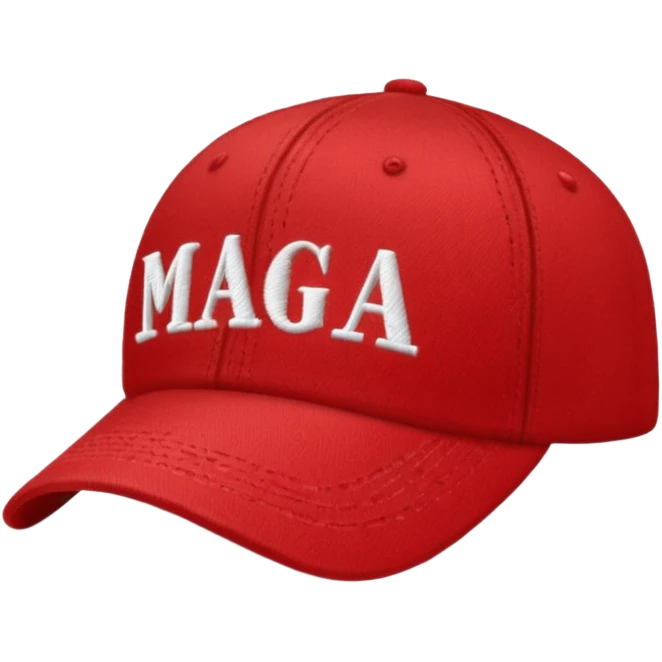 Hat with MAGA emoji