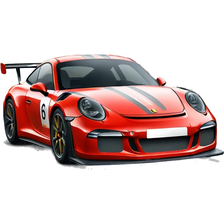 red porsche gt3r emoji emoji